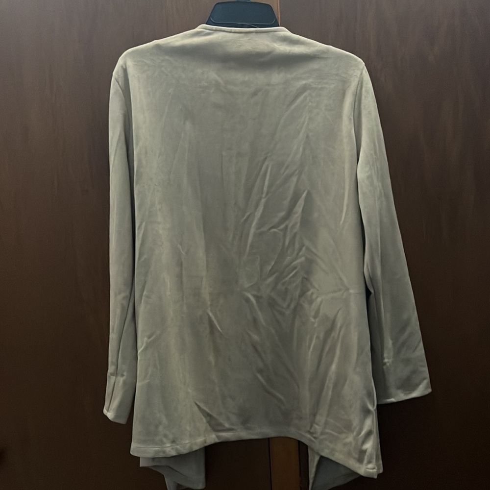 Suede tan NWT Gretchen Scott open sweater - Picture 5 of 5
